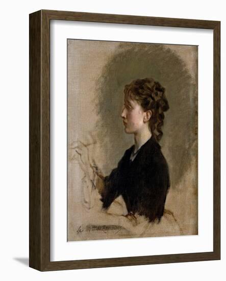 Louise Amour Marie de La Roche-Fontenilles, Marquise of Rambures, ca. 1871.-Federico de Madrazo y Kuntz-Framed Giclee Print
