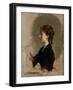 Louise Amour Marie de La Roche-Fontenilles, Marquise of Rambures, ca. 1871.-Federico de Madrazo y Kuntz-Framed Giclee Print