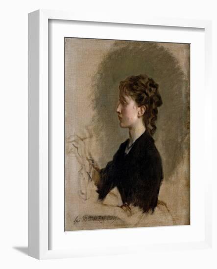 Louise Amour Marie de La Roche-Fontenilles, Marquise of Rambures, ca. 1871.-Federico de Madrazo y Kuntz-Framed Giclee Print