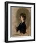 Louise Amour Marie de La Roche-Fontenilles, Marquise of Rambures, ca. 1871.-Federico de Madrazo y Kuntz-Framed Giclee Print