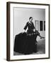 Louise Bourgeois with Her Sculpture "Femme Maison" at the Museum of Modern Art-Ted Thai-Framed Premium Photographic Print