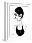 Louise Brooks - caricature of American film actress-Neale Osborne-Framed Giclee Print