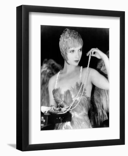 Louise Brooks. "The Canary Murder Case" 1929, Directed by Malcolm St. Clair-null-Framed Photographic Print