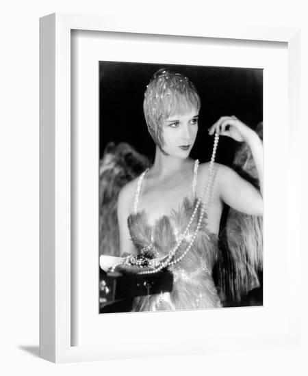 Louise Brooks. "The Canary Murder Case" 1929, Directed by Malcolm St. Clair-null-Framed Photographic Print