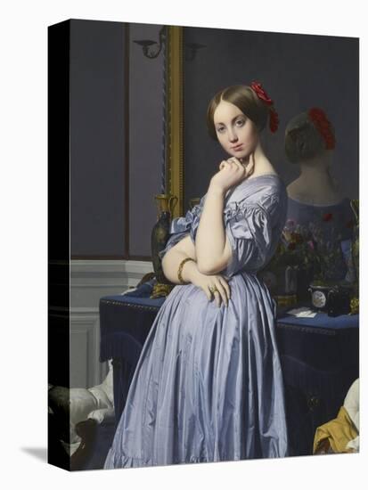 Louise De Broglie, Comtesse D'Haussonville, 1845-Jean-Auguste-Dominique Ingres-Stretched Canvas