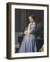 Louise De Broglie, Comtesse D'Haussonville, 1845-Jean-Auguste-Dominique Ingres-Framed Premium Giclee Print