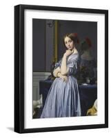 Louise De Broglie, Comtesse D'Haussonville, 1845-Jean-Auguste-Dominique Ingres-Framed Premium Giclee Print