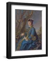 Louise Élisabeth of France (1727-175), Duchess of Parma, 1760-Jean-Marc Nattier-Framed Giclee Print