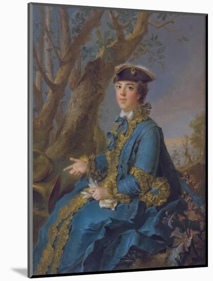 Louise Élisabeth of France (1727-175), Duchess of Parma, 1760-Jean-Marc Nattier-Mounted Giclee Print