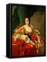 Louise Elisabeth of France, 1745-Louis-Michel van Loo-Framed Stretched Canvas