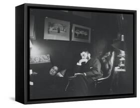 Louise et Daniel Halévy-Edgar Degas-Framed Stretched Canvas