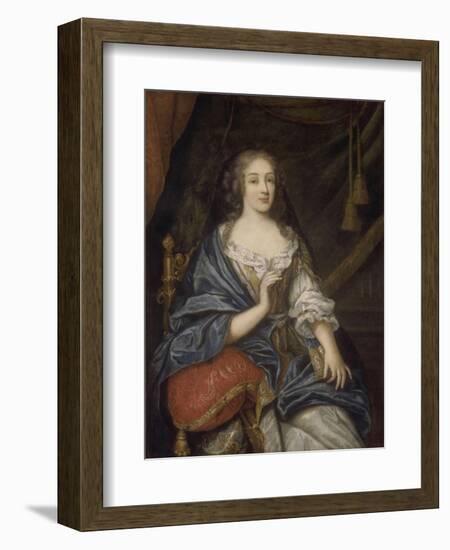 Louise-Françoise de Baume Blanc, Mademoiselde Vallière, duchesse de Vaujours (1644-1710)-Jean Nocret-Framed Giclee Print