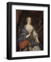 Louise-Françoise de Baume Blanc, Mademoiselde Vallière, duchesse de Vaujours (1644-1710)-Jean Nocret-Framed Giclee Print