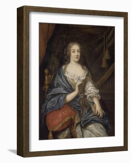 Louise-Françoise de Baume Blanc, Mademoiselde Vallière, duchesse de Vaujours (1644-1710)-Jean Nocret-Framed Giclee Print