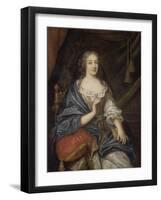 Louise-Françoise de Baume Blanc, Mademoiselde Vallière, duchesse de Vaujours (1644-1710)-Jean Nocret-Framed Giclee Print