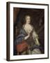 Louise-Françoise de Baume Blanc, Mademoiselde Vallière, duchesse de Vaujours (1644-1710)-Jean Nocret-Framed Giclee Print