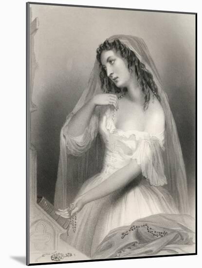 Louise Francoise De La Baume De La Blanc (1644-1710) Duchesse De La Valliere, Illustration from…-Pierre Gustave Eugene Staal-Mounted Giclee Print