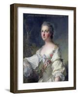 Louise-Henriette-Gabrielle De Lorraine (1718-88) Princess of Turenne and Duchess of Bouillon, 1746-Jean-Marc Nattier-Framed Giclee Print