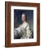 Louise-Henriette-Gabrielle De Lorraine (1718-88) Princess of Turenne and Duchess of Bouillon, 1746-Jean-Marc Nattier-Framed Giclee Print