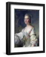 Louise-Henriette-Gabrielle De Lorraine (1718-88) Princess of Turenne and Duchess of Bouillon, 1746-Jean-Marc Nattier-Framed Giclee Print