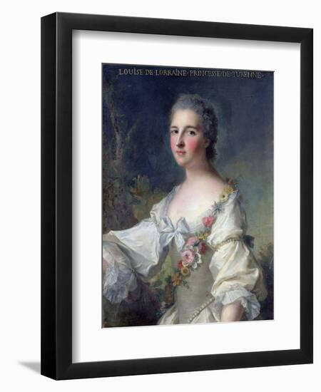 Louise-Henriette-Gabrielle De Lorraine (1718-88) Princess of Turenne and Duchess of Bouillon, 1746-Jean-Marc Nattier-Framed Giclee Print