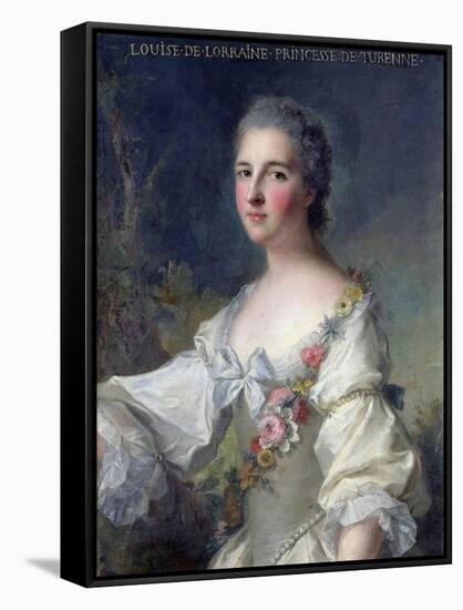 Louise-Henriette-Gabrielle De Lorraine (1718-88) Princess of Turenne and Duchess of Bouillon, 1746-Jean-Marc Nattier-Framed Stretched Canvas