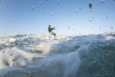 Kite Surfing on Red Sea Coast of Egypt, North Africa, Africa-Louise-Framed Stretched Canvas