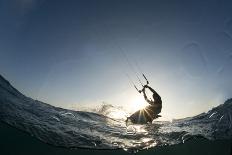 Kite Surfing on Red Sea Coast of Egypt, North Africa, Africa-Louise-Framed Stretched Canvas