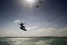 Kite Surfing on Red Sea Coast of Egypt, North Africa, Africa-Louise-Stretched Canvas