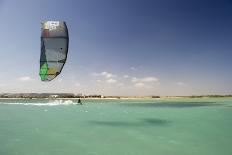 Kite Surfing on Red Sea Coast of Egypt, North Africa, Africa-Louise-Framed Stretched Canvas