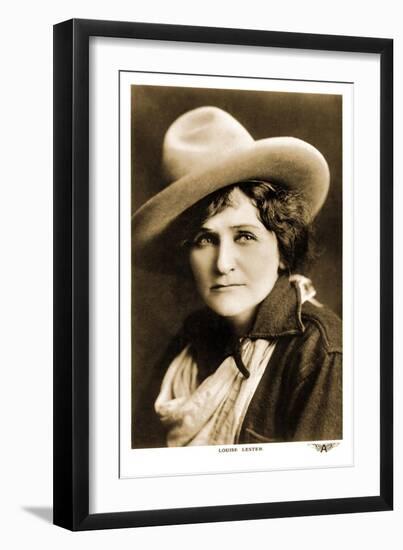 Louise Lester, Cowgirl-null-Framed Art Print