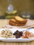 Tapas Plate: Beans with Lime, Olive Tapenade, Ham-Louise Lister-Framed Photographic Print