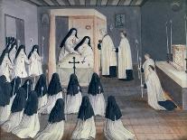 Nuns Meeting in Solitude, from "L'Abbaye de Port-Royal", circa 1710-Louise-Madeleine Cochin-Giclee Print