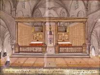 View of the Chancel and Altar, from 'L'Abbaye De Port-Royal', C.1710-Louise Madelaine Cochin-Framed Giclee Print