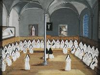 Port-Royal Des Champs Abbey, Chorus of Nuns in Church, 1710-Louise-Magdeleine Hortemels-Giclee Print