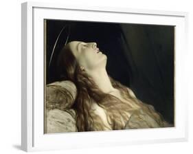 Louise Vernet, the Wife of the Artist on His Deathbed-Paul Delaroche-Framed Giclee Print