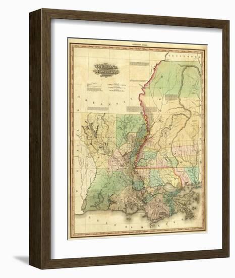 Louisiana and Mississippi, c.1823-Henry S^ Tanner-Framed Art Print