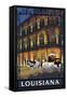 Louisiana - French Quarter-Lantern Press-Framed Stretched Canvas