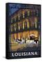 Louisiana - French Quarter-Lantern Press-Framed Stretched Canvas