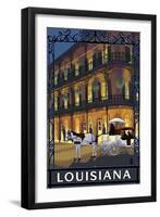 Louisiana - French Quarter-Lantern Press-Framed Art Print