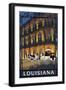 Louisiana - French Quarter-Lantern Press-Framed Art Print