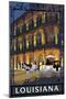 Louisiana - French Quarter-Lantern Press-Mounted Art Print