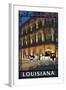 Louisiana - French Quarter-Lantern Press-Framed Art Print