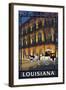 Louisiana - French Quarter-Lantern Press-Framed Art Print