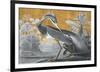 Louisiana Heron - Luxe-Eccentric Accents-Framed Giclee Print