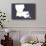 Louisiana - Home State - White on Gray-Lantern Press-Art Print displayed on a wall