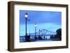 Louisiana, New Orleans, Algiers, Jazz Walk of Fame, Crescent City Connection Bridges-John Coletti-Framed Photographic Print