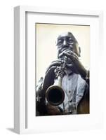 Louisiana, New Orleans, French Quarter, Bourbon Street, Musical Legends Park, Pete Fountain Statue-John Coletti-Framed Photographic Print