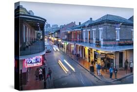 Louisiana, New Orleans, French Quarter, Bourbon Street-John Coletti-Stretched Canvas