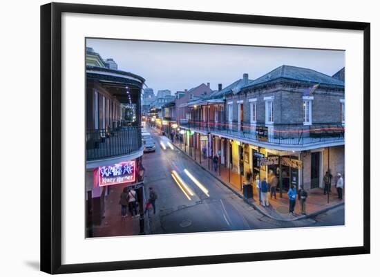 Louisiana, New Orleans, French Quarter, Bourbon Street-John Coletti-Framed Photographic Print